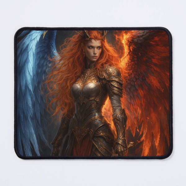 Item preview, Elemental Valkyrie with Fire and Ice Wings designed and sold by Daagath.