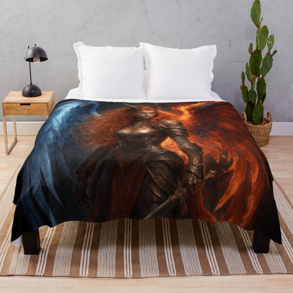 Item preview, Elemental Valkyrie with Fire and Ice Wings designed and sold by Daagath.