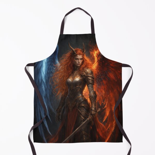 Item preview, Elemental Valkyrie with Fire and Ice Wings designed and sold by Daagath.
