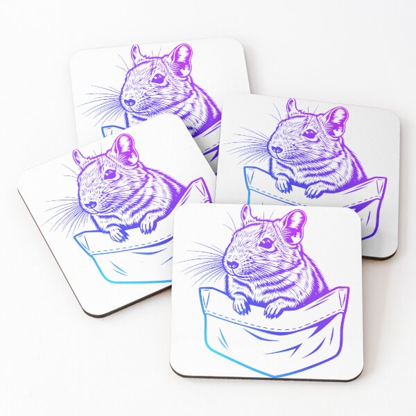 Item preview, Degu in shirt pocket designed and sold by One-Hand-Made.