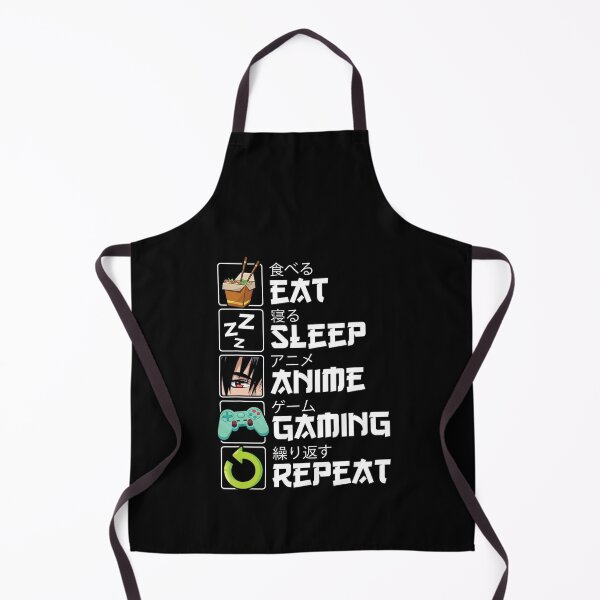 Item preview, Eat Sleep Anime Gaming Repeat Kawaii Otaku Anime Manga T-Shirt, Otaku Gamer Design designed and sold by Bee4Boy.