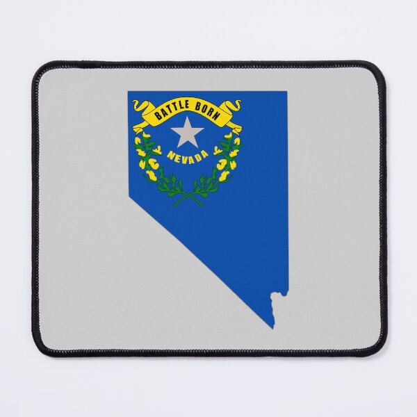 Item preview, Nevada State Flag Map - Battle Born Pride Silhouette designed and sold by mashmosh.