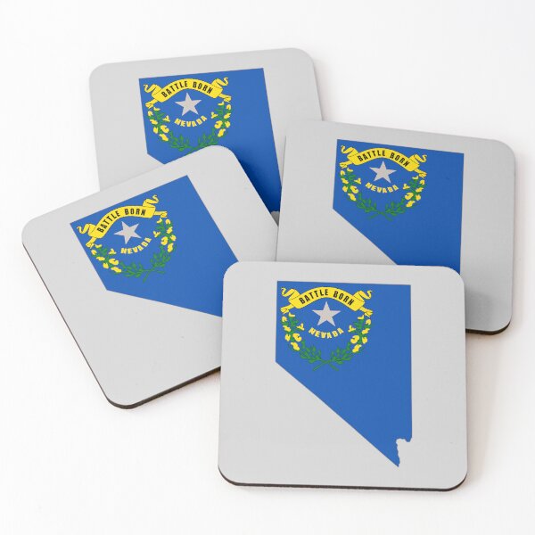 Item preview, Nevada State Flag Map - Battle Born Pride Silhouette designed and sold by mashmosh.