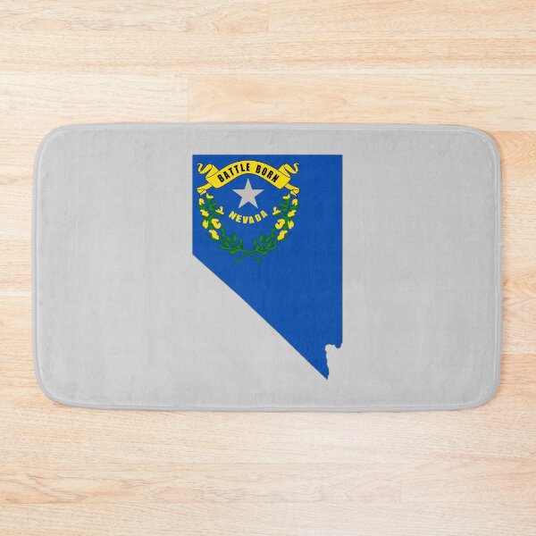 Item preview, Nevada State Flag Map - Battle Born Pride Silhouette designed and sold by mashmosh.