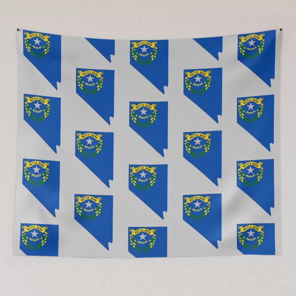 Item preview, Nevada State Flag Map - Battle Born Pride Silhouette designed and sold by mashmosh.