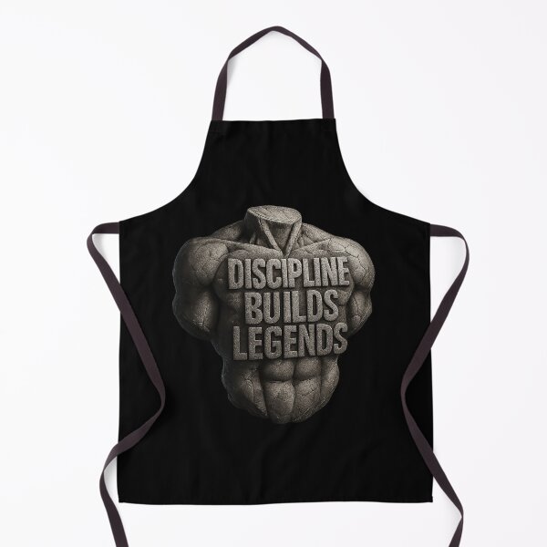 Item preview, Discipline Builds Legends - Stone Torso Motivational Typography designed and sold by MKreative Studio.