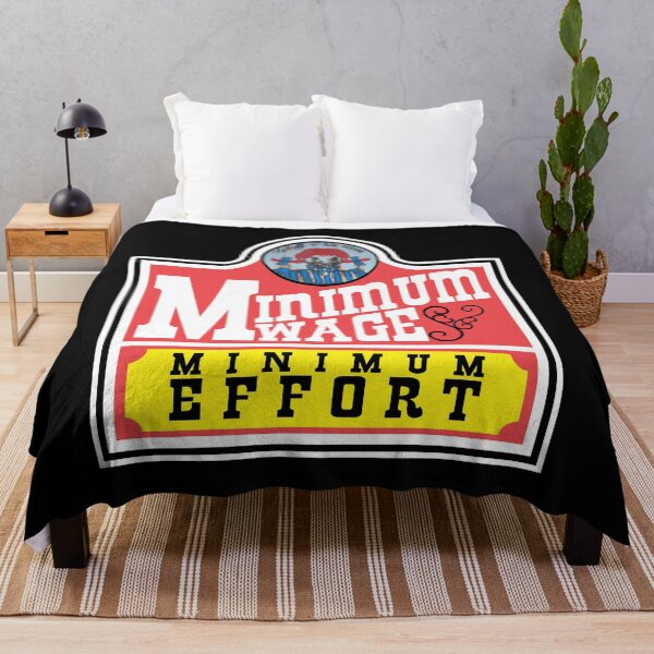 Item preview, Minimum Wage - Minimum Effort (Wendys Fauxgo) designed and sold by the-grindilkin.