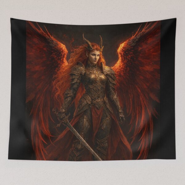 Item preview, Infernal Valkyrie with Fiery Wings and Battle Armor designed and sold by Daagath.