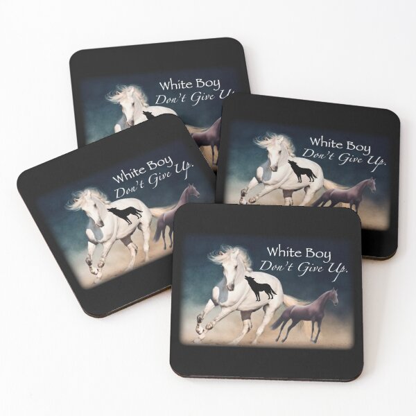 Item preview, White Boy Don’t Give Up – Motivational Horse Meme designed and sold by lexthelord.