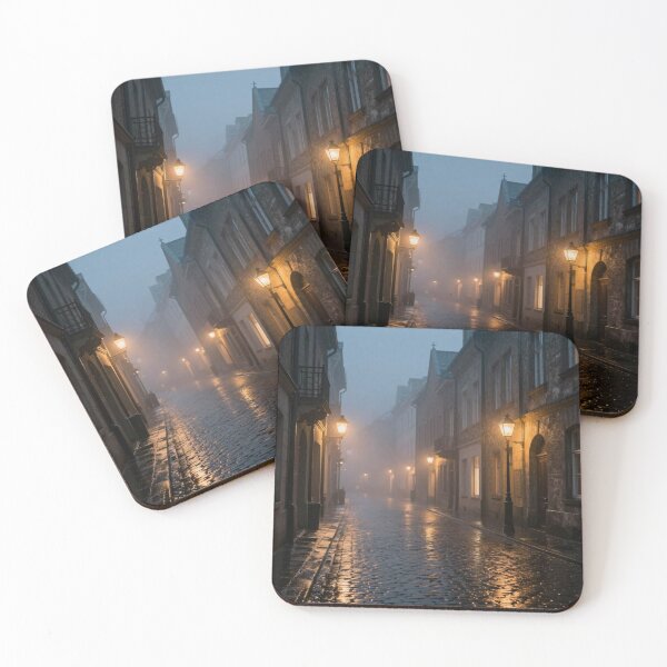 Item preview, Rainy Night in Old Town – Fog, light and quiet alleys full of urban poetry designed and sold by FotoworldEdel.