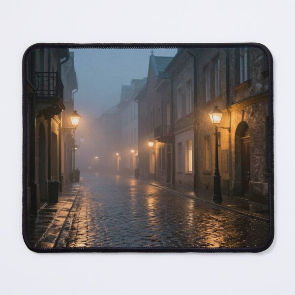 Item preview, Rainy Night in Old Town – Fog, light and quiet alleys full of urban poetry designed and sold by FotoworldEdel.