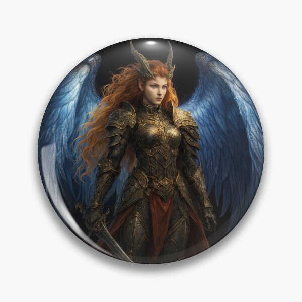 Item preview, Celestial Warrior with Sapphire Wings and Horned Crown designed and sold by Daagath.