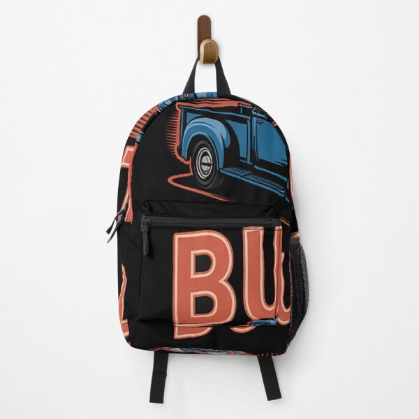 Item preview, Built Not Bought . Red Letters with Blue Truck designed and sold by TheRetroStyle.