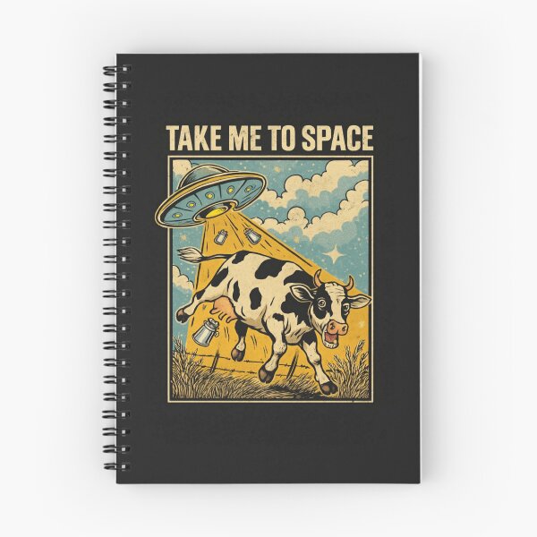 Item preview, UFO Cow Abduction Retro Design – Funny Alien Space Art for Sci-Fi Fans, Farmers & Cosmic Dreamers designed and sold by Bright Nest Studio.