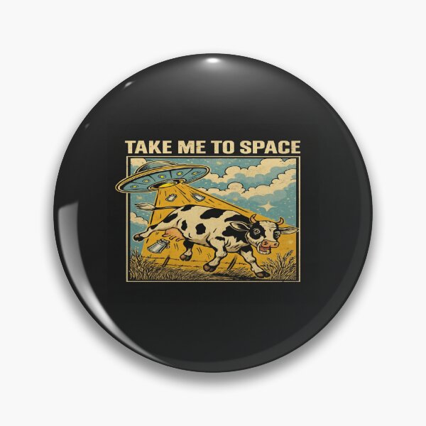 Item preview, UFO Cow Abduction Retro Design – Funny Alien Space Art for Sci-Fi Fans, Farmers & Cosmic Dreamers designed and sold by Bright Nest Studio.