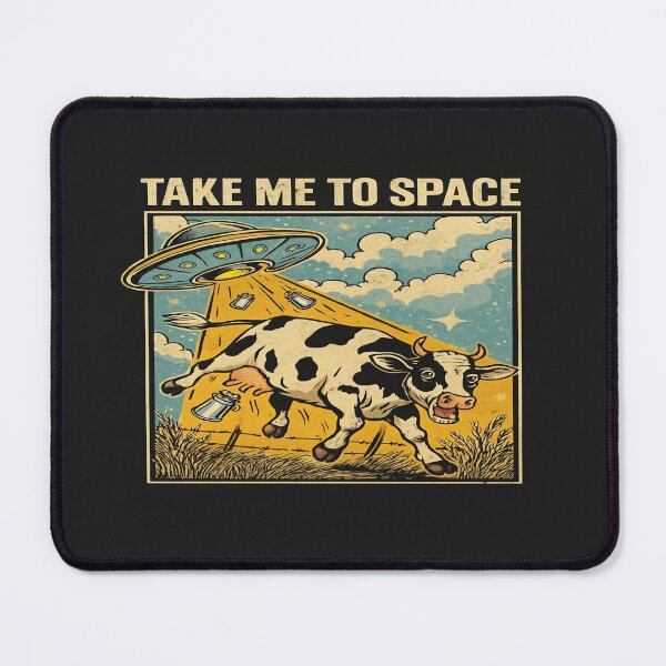 Item preview, UFO Cow Abduction Retro Design – Funny Alien Space Art for Sci-Fi Fans, Farmers & Cosmic Dreamers designed and sold by Bright Nest Studio.