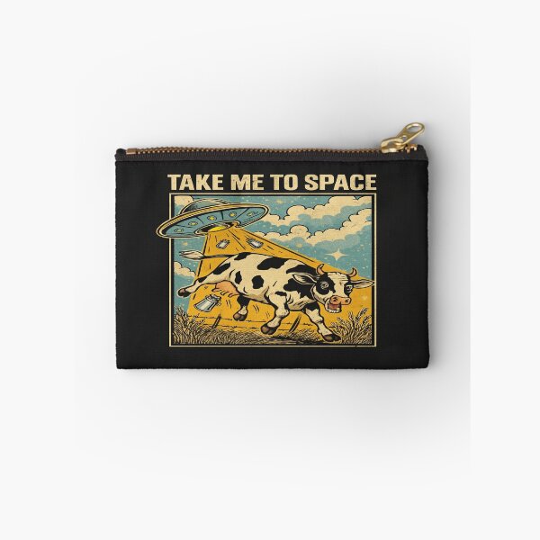 Item preview, UFO Cow Abduction Retro Design – Funny Alien Space Art for Sci-Fi Fans, Farmers & Cosmic Dreamers designed and sold by Bright Nest Studio.