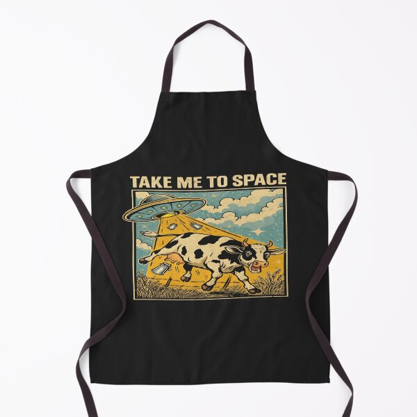 Item preview, UFO Cow Abduction Retro Design – Funny Alien Space Art for Sci-Fi Fans, Farmers & Cosmic Dreamers designed and sold by Bright Nest Studio.