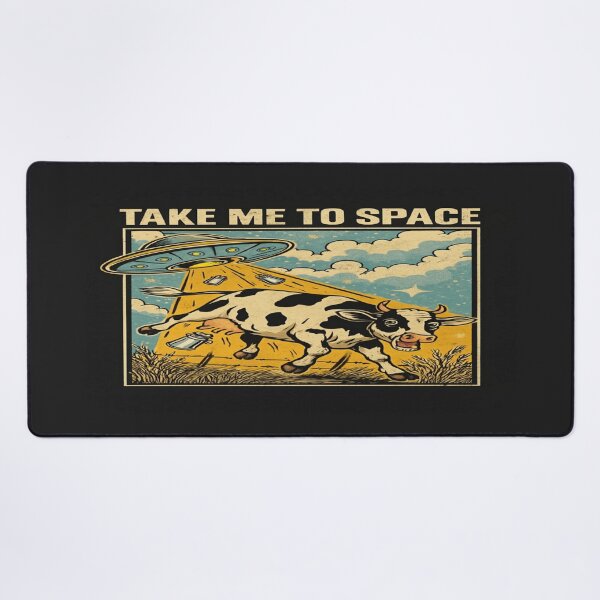 Item preview, UFO Cow Abduction Retro Design – Funny Alien Space Art for Sci-Fi Fans, Farmers & Cosmic Dreamers designed and sold by Bright Nest Studio.