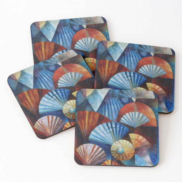 Item preview, Colorful Nautical seashells designed and sold by lautir.