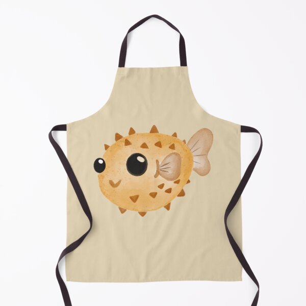 Item preview, Cute Kawaii Puffer Fish – Adorable Cartoon Blowfish Illustration designed and sold by hallwell.