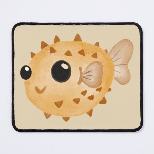 Item preview, Cute Kawaii Puffer Fish – Adorable Cartoon Blowfish Illustration designed and sold by hallwell.