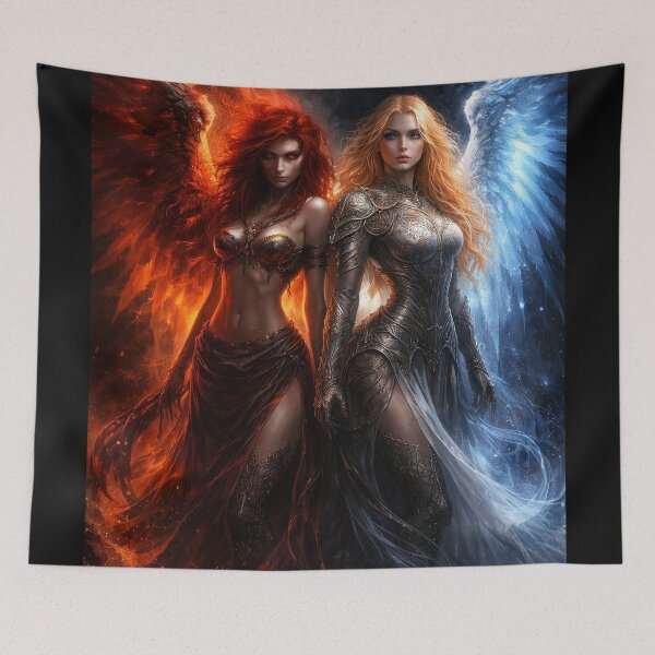 Item preview, Sisters of Flame and Frost: Elemental Balance Unleashed designed and sold by Daagath.