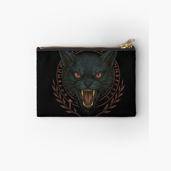 Item preview, SVT Midnight Familiar Black Cat Sigil – Norse Rune Witchcraft Guardian Art designed and sold by SEVERTREND APPAREL .