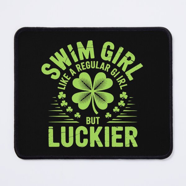 Item preview, Swim Girl Funny St Patrick's Day Female Swimmer Swimming designed and sold by VerseFarm.