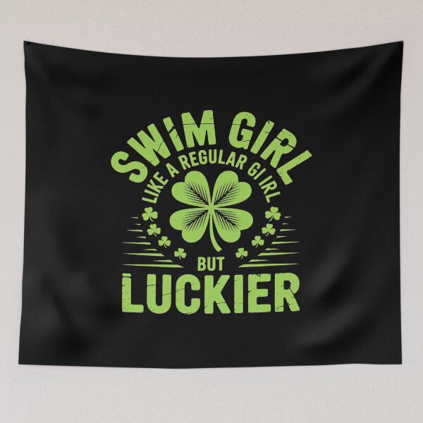 Item preview, Swim Girl Funny St Patrick's Day Female Swimmer Swimming  designed and sold by VerseFarm.