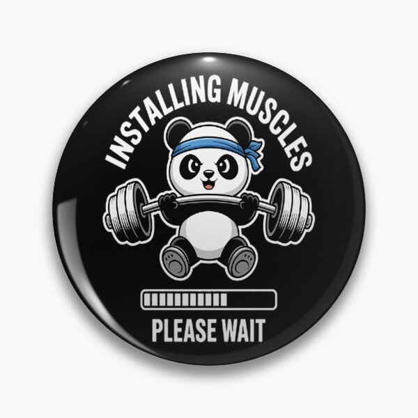 Item preview, Muscle Building Fitness Panda Weight Lifting Barbell Workout designed and sold by NicolaMail.