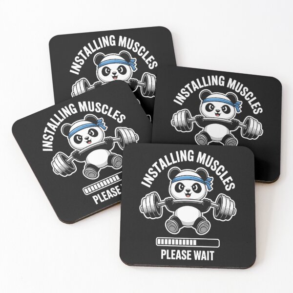 Item preview, Muscle Building Fitness Panda Weight Lifting Barbell Workout designed and sold by NicolaMail.