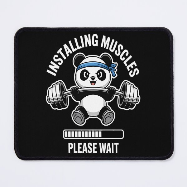 Item preview, Muscle Building Fitness Panda Weight Lifting Barbell Workout designed and sold by NicolaMail.