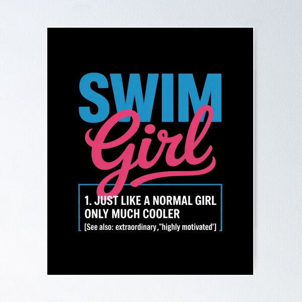 Item preview, Swim Girl Funny Swimmer Swimming Coach Player  designed and sold by VerseFarm.