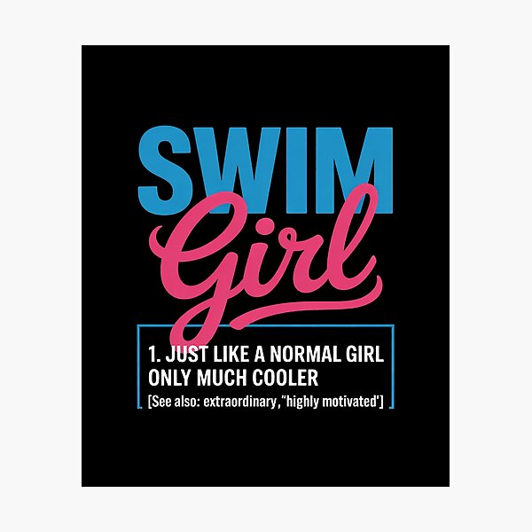 Item preview, Swim Girl Funny Swimmer Swimming Coach Player  designed and sold by VerseFarm.
