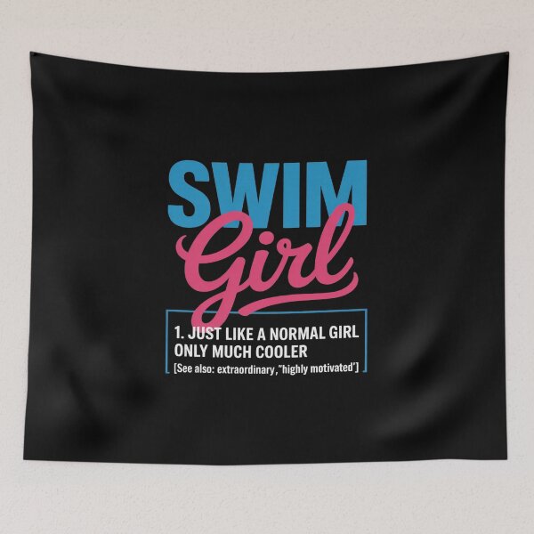 Item preview, Swim Girl Funny Swimmer Swimming Coach Player  designed and sold by VerseFarm.