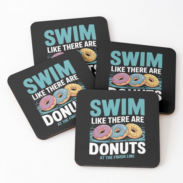 Item preview, Swim Like There Are Donuts, Swimming Funny Swimmer  designed and sold by VerseFarm.