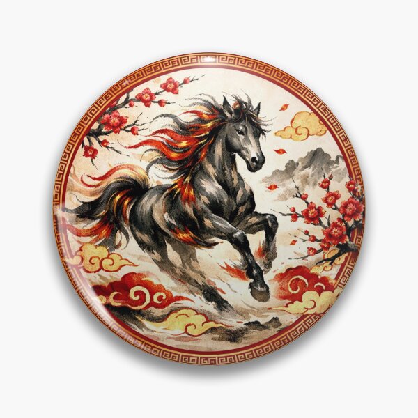 Item preview, Fire Horse 2026 Lunar New Year Papercut Art designed and sold by PixelQ.
