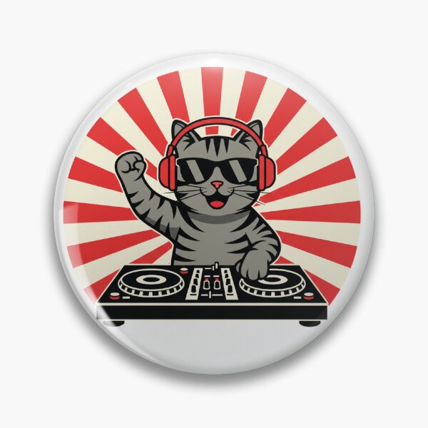Item preview, Retro DJ Cat Groove - Vintage Music Lover Tee designed and sold by Merchifyme2000.