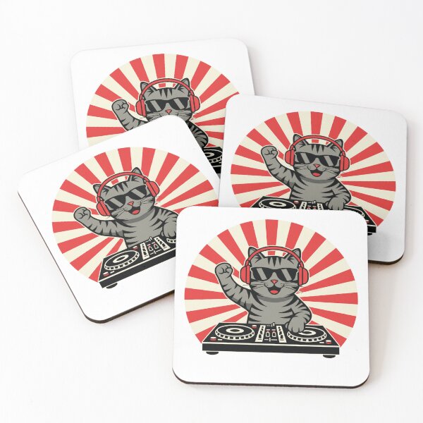 Item preview, Retro DJ Cat Groove - Vintage Music Lover Tee designed and sold by Merchifyme2000.