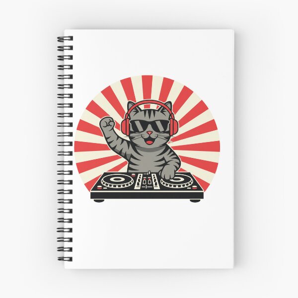 Item preview, Retro DJ Cat Groove - Vintage Music Lover Tee designed and sold by Merchifyme2000.