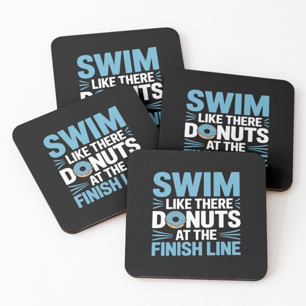 Item preview, Swim Like There Are Donuts, Swimming Funny Swimmer 1  designed and sold by VerseFarm.
