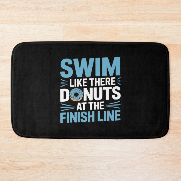 Item preview, Swim Like There Are Donuts, Swimming Funny Swimmer 1  designed and sold by VerseFarm.