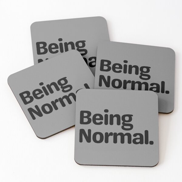 Item preview, Being Normal. – Minimalist Ironic Quote Streetwear designed and sold by Fontasticc.