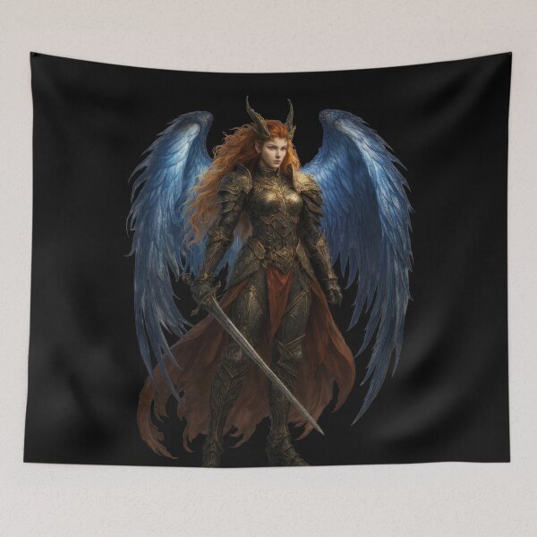 Item preview, Winged Guardian in Ornate Armor with Sapphire Wings designed and sold by Daagath.