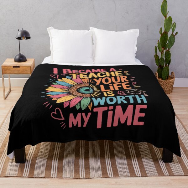 Item preview, I Became A Teacher Because Your Life Is Worth My Time School designed and sold by RsFilsingerArt.