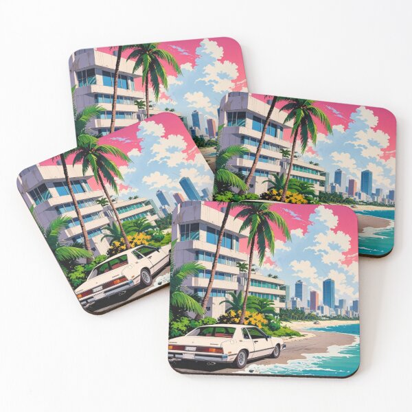 Item preview, Retro beach miami designed and sold by RadiantGraphics.