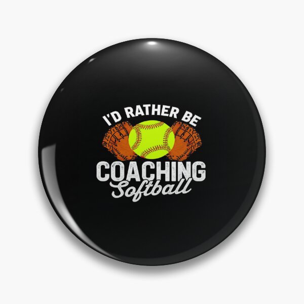 Item preview, I'd Rather Be Coaching Softball – Funny Sports Coach Gift for Softball Lovers, Athletes & Trainers designed and sold by Bright Nest Studio.