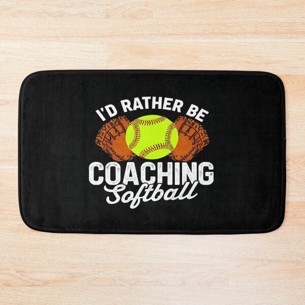 Item preview, I'd Rather Be Coaching Softball – Funny Sports Coach Gift for Softball Lovers, Athletes & Trainers designed and sold by Bright Nest Studio.