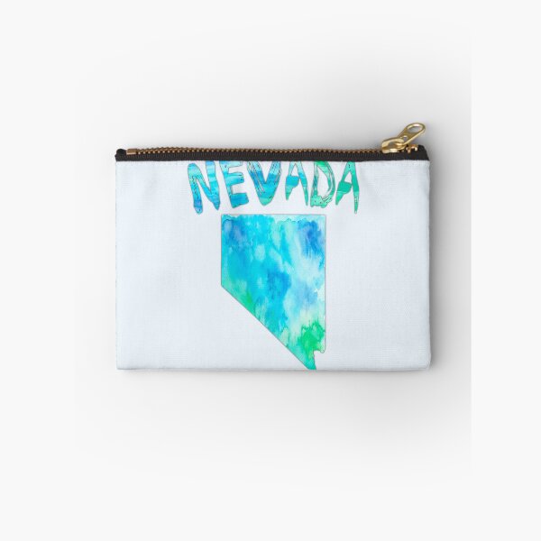 Item preview, Nevada State Map - Blue Watercolor Artistic Silhouette designed and sold by mashmosh.